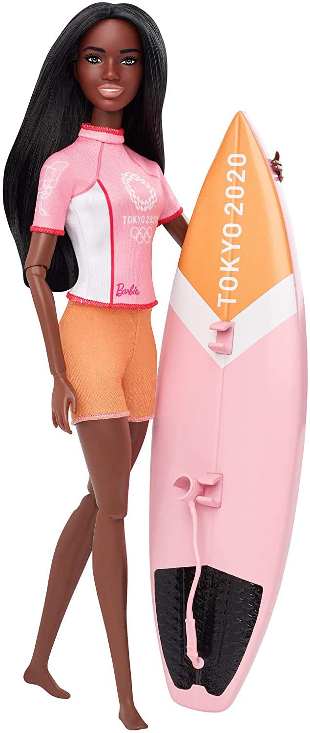 Foto 2 pulgar | Venta Internacional-  Barbie Olympic Games Tokyo 2020 Surfer Doll Con Uniforme De Surf, Chaqueta De Tokio 2020 Y Acce