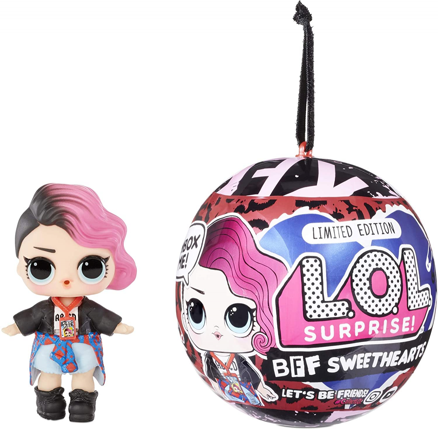 Foto 2 pulgar | Venta Internacional-  Lol Surprise Bff Sweethearts Rocker Doll With 7 Surprises, Limited Edition For Valentine's Day