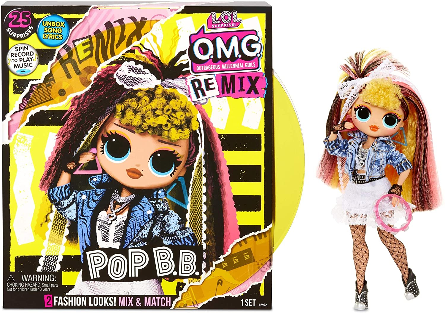 Venta Internacional - Lol Surprise Omg Remix Pop B.b. Muñeca De Moda, Reproduce Música, Con Atuendo Adicional Y 25