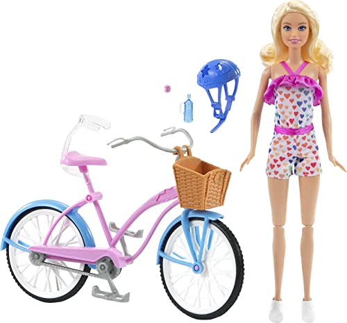 Foto 6 pulgar | Venta Internacional-juego De Muñeca Y Bicicleta Barbie Con Muñeca (11.5 In, Rubio)