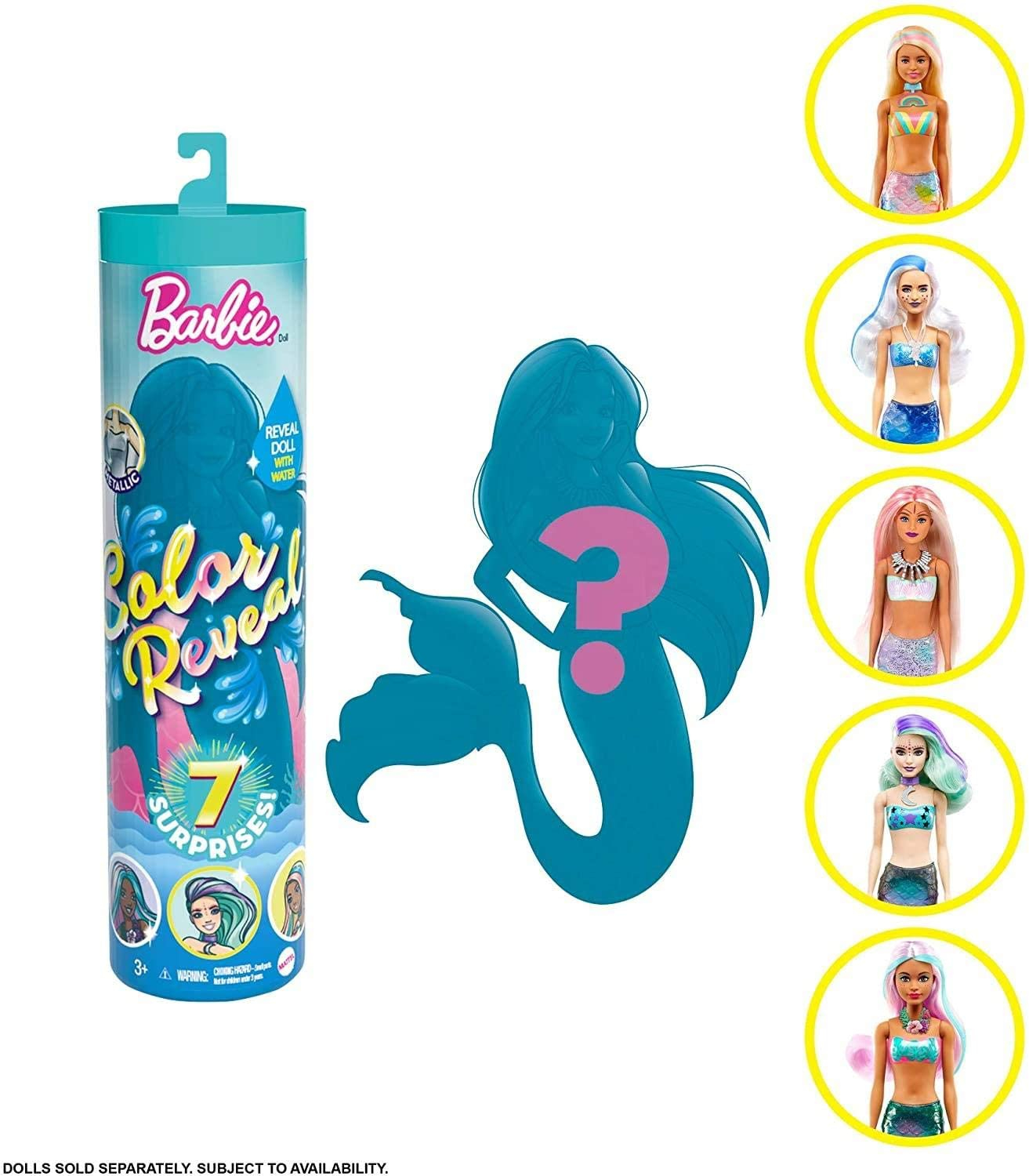 Venta Internacional-  Muñeca Barbie Color Reveal Con 7 Sorpresas [los Estilos Pueden Variar], Multicolor (gtp43)