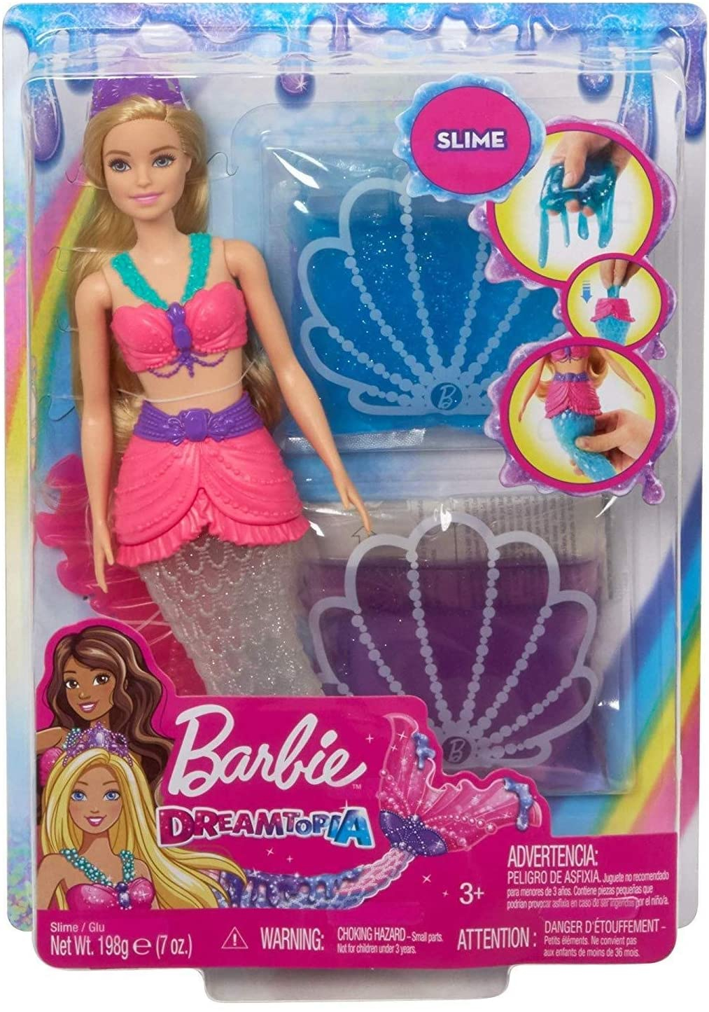 Venta Internacional-  Barbie Dreamtopia Sirena Slime Apto Para +3 Años