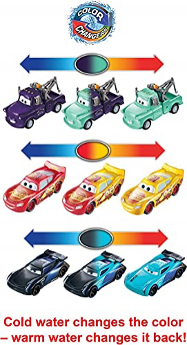 Foto 5 pulgar | Venta Internacional-  Disney Cars Color Changers Paquete De 3 Vehículos De Juguete Para Niños A Partir De 3 Años