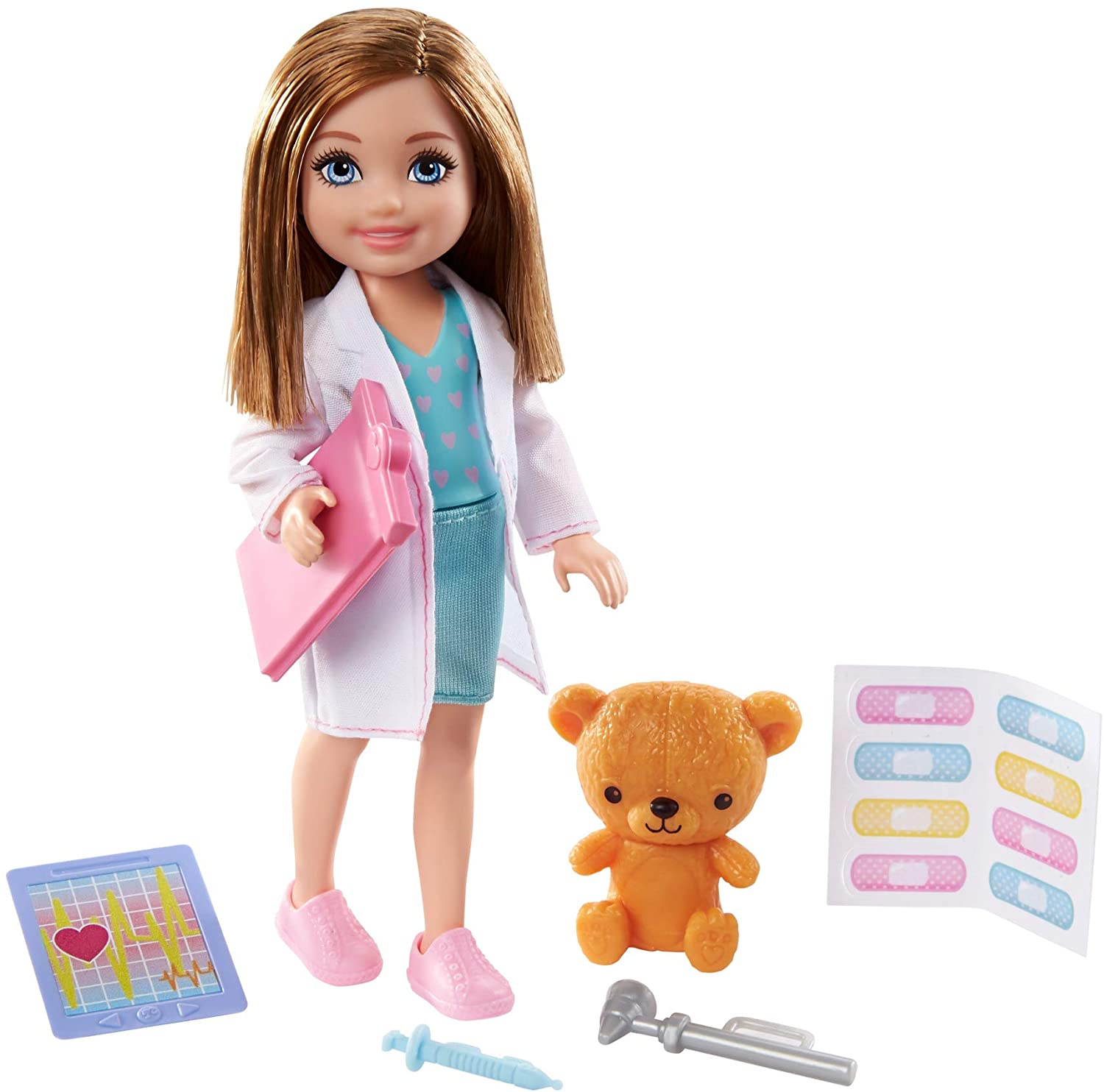 Foto 2 pulgar | Venta Internacional-barbie Chelsea Can Be Playset Con Muñeca Morena Chelsea Doctor