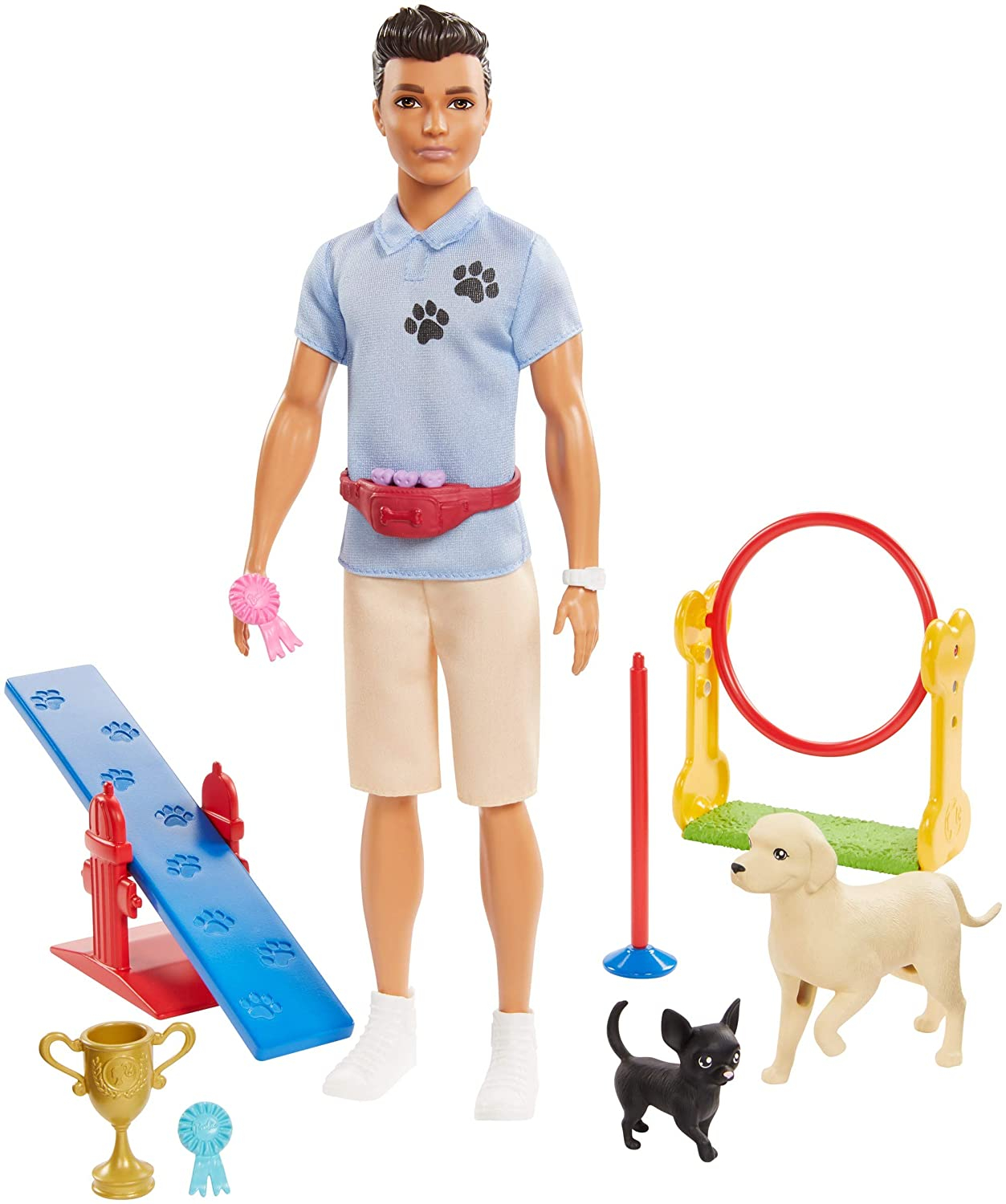 Venta Internacional-  Muñeco Barbie Careers Ken Entrenador De Perritos