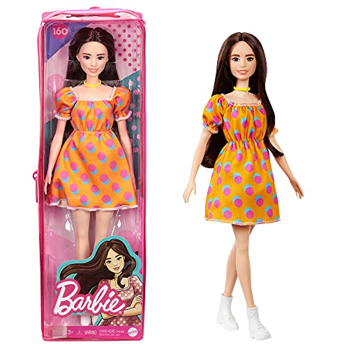 Foto 2 pulgar | Venta Internacional-  Muñeca Barbie Fashionista Vestido Naranja