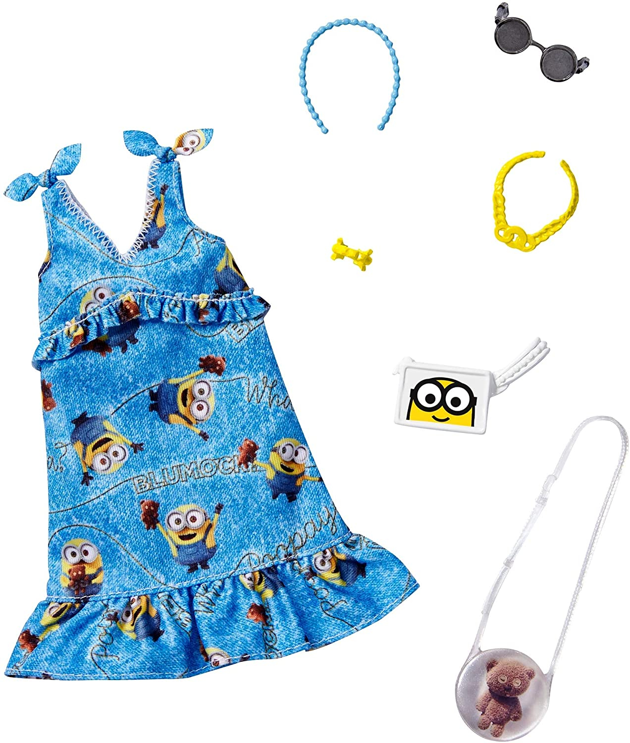 Venta Internacional-  Barbie Gjg40 Ropa Para Muñeca Fashionista Atuendos Vestido Minions