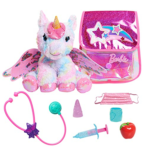 Foto 2 pulgar | Venta Internacional- Barbie Dreamtopia Unicorn Doctor, Peluche Interactivo De Luces Y Sonidos Con Mochila, Por Just Play