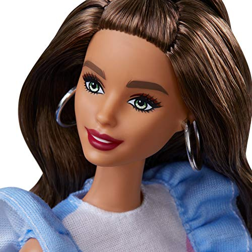 Venta Internacional- Barbie Fashionista Muñeca Con Pierna Protésica Con Vestido Con Volantes Y Accesorios