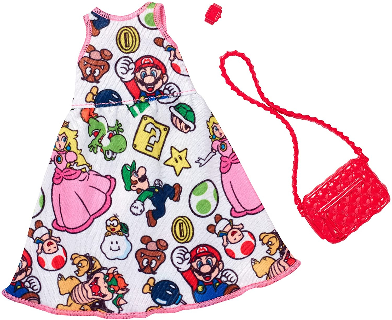 Venta Internacional- Barbie Super Mario Moda, Blanco