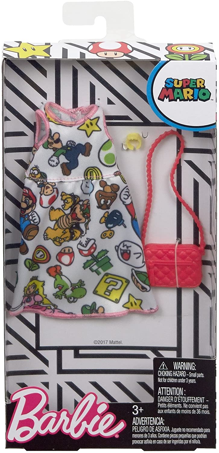 Foto 4 | Venta Internacional- Barbie Super Mario Moda, Blanco