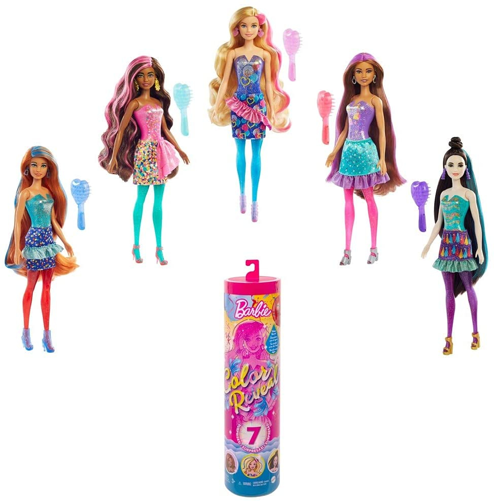 Venta Internacional- Muñeca Barbie Color Reveal Con 7 Sorpresas