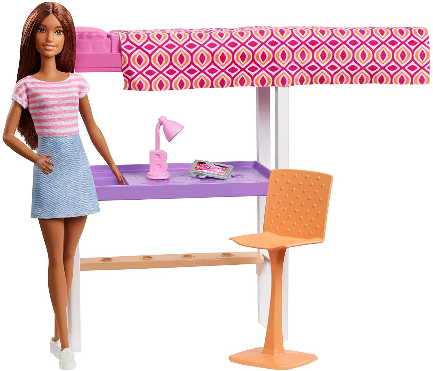 Venta Internacional- Barbie Muñeca Con Muebles De Dormitorio Y Accesorios (mattel Fxg52)