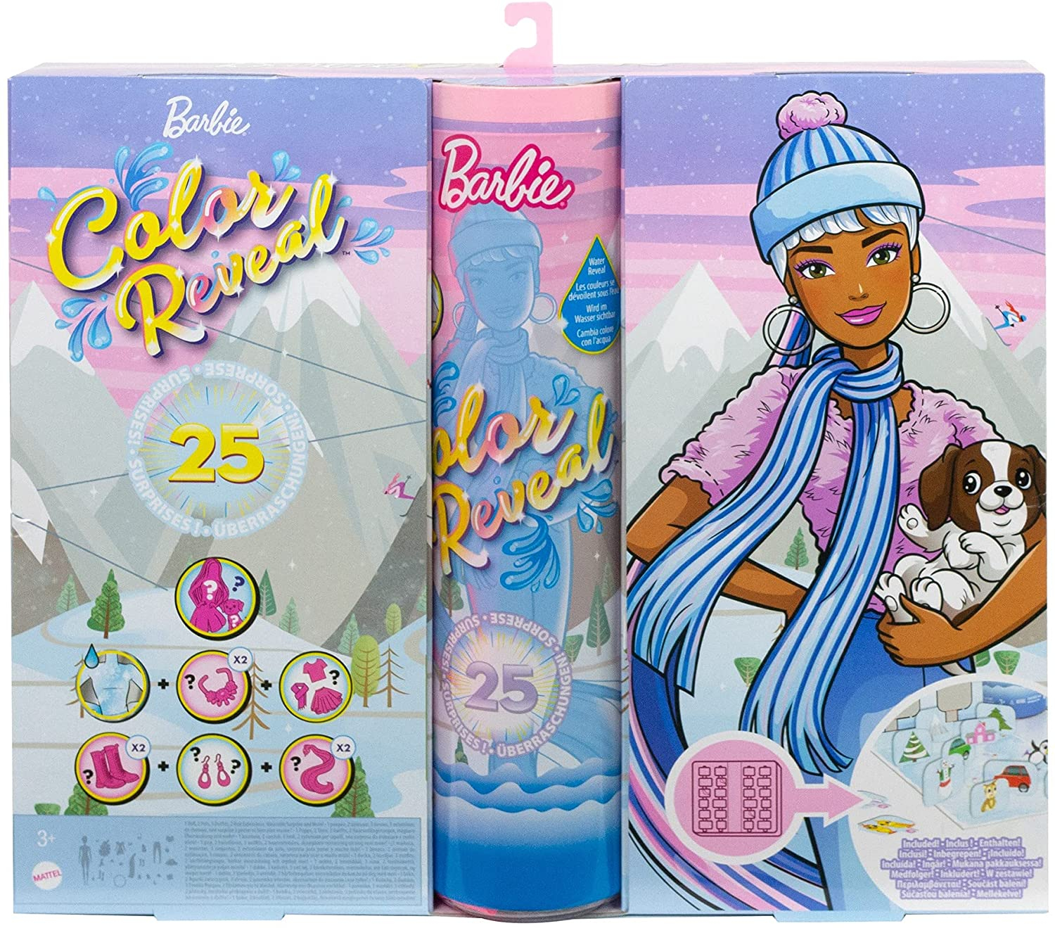 Venta Internacional- Barbie Color Reveal Calendario De Adviento, 25 Sorpresas Incluyen Color Reveal Doll