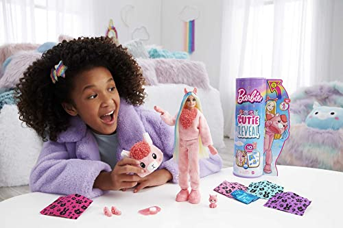 Foto 2 | Venta Internacional- Barbie Cutie Reveal Fantasy Series Doll Con Llama -plush Disfraz Y 10 Sorpresas