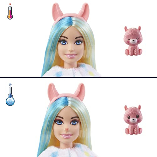 Foto 5 pulgar | Venta Internacional- Barbie Cutie Reveal Fantasy Series Doll Con Llama -plush Disfraz Y 10 Sorpresas