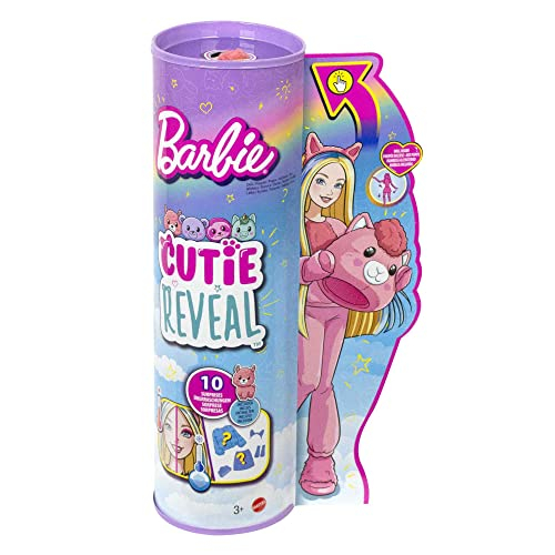 Foto 7 pulgar | Venta Internacional- Barbie Cutie Reveal Fantasy Series Doll Con Llama -plush Disfraz Y 10 Sorpresas