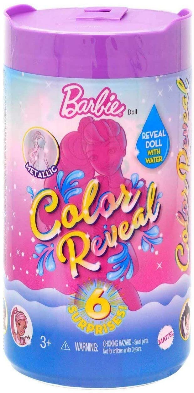 Venta Internacional- Barbie Color Revela Muñeca Chelsea Con 6 Sorpresas, 4 Bolsas Misteriosas
