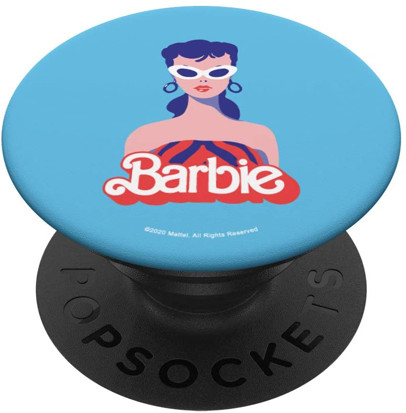 Foto 2 pulgar | Venta Internacional- Barbie Vintage Logo Rojo Popsockets Popgrip Intercambiable