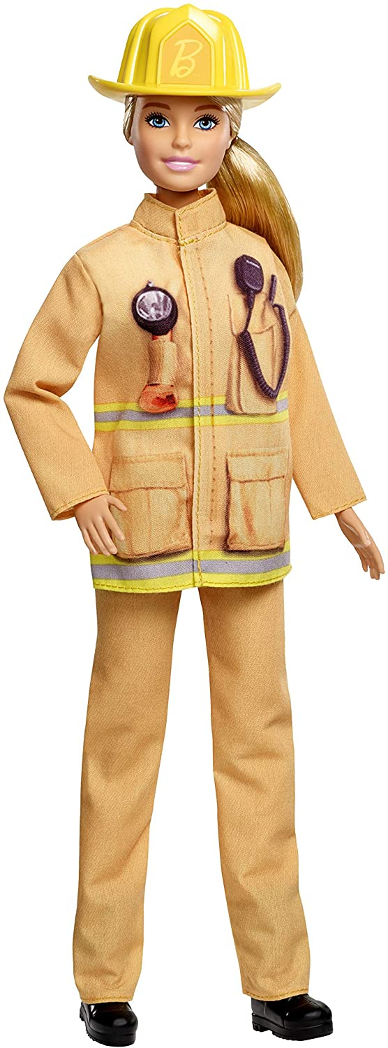 Foto 2 pulgar | Venta Internacional-muñeca Barbie Bombero, Rubia, Con Uniforme De Bombero Y Sombrero