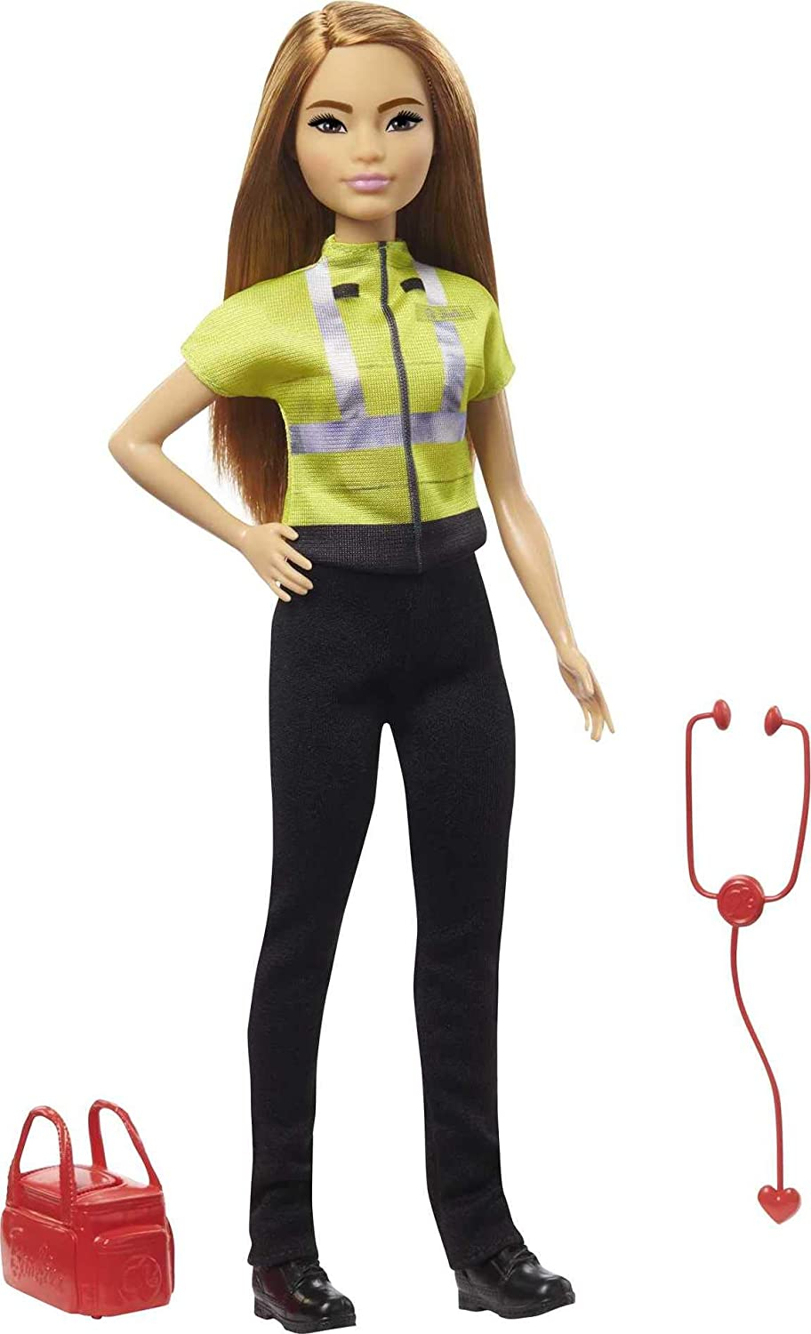 Venta Internacional- Barbie Quiero Ser Paramédica, Muñeca Profesiones Médico Con Accesorios De Juguete (mattel Gyt28)