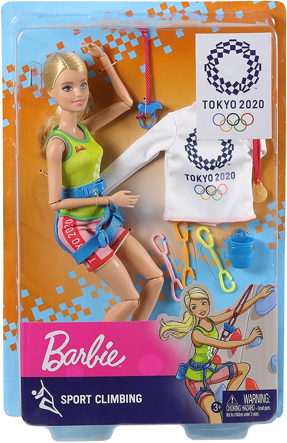 Foto 2 pulgar | Venta Internacional- Barbie Juegos Olímpicos Tokio 2020 Muñeca Escaladora Deportiva