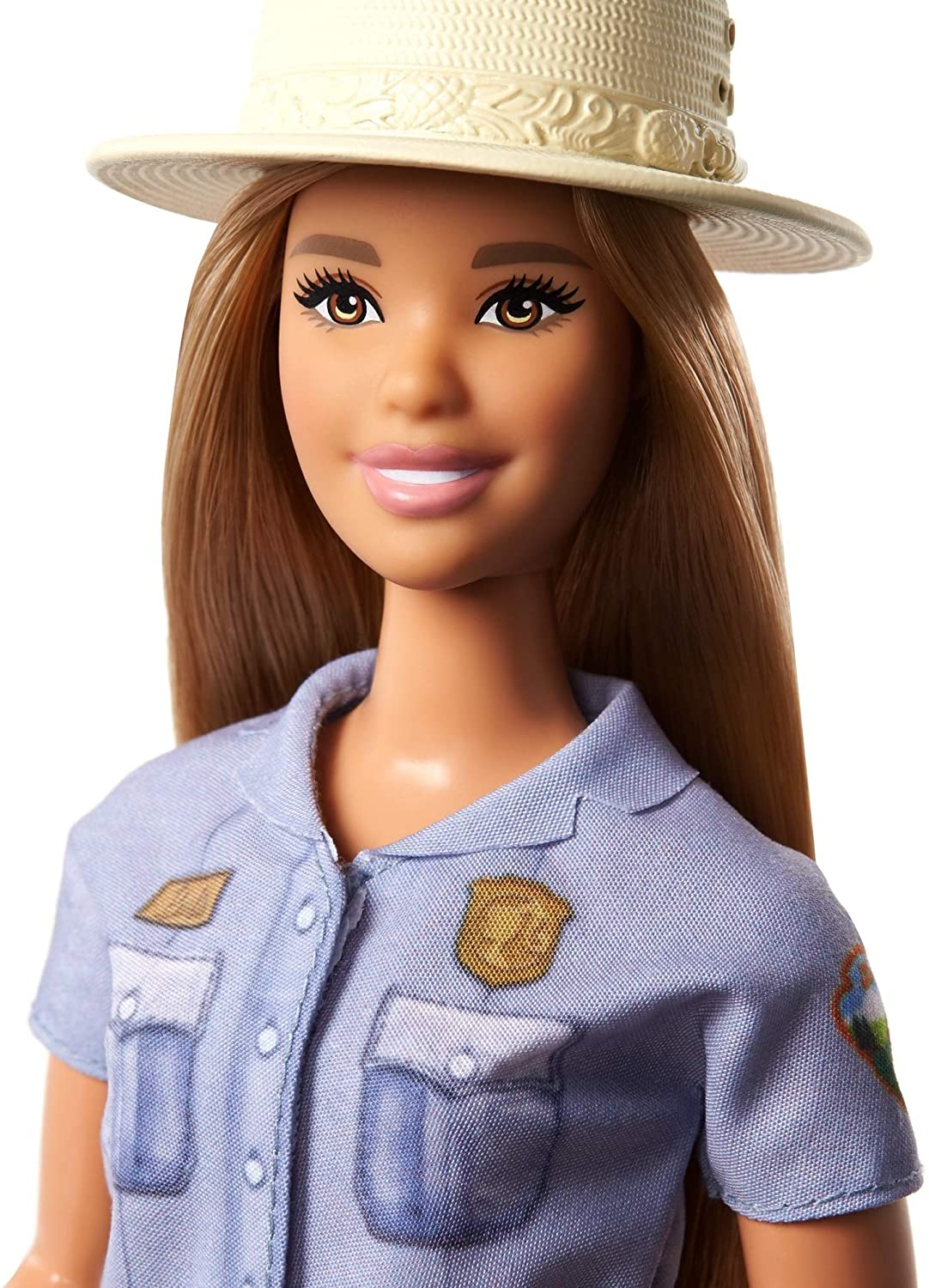 Foto 2 pulgar | Venta Internacional- Barbie Muñeca Park Ranger Rubia Curvy Con Atuendo De Guardabosques