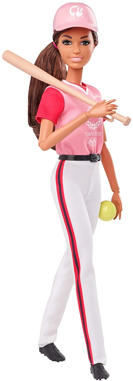 Foto 2 pulgar | Venta Internacional- Barbie Juegos Olímpicos Tokio 2020 Muñeca De Softbol Con Uniforme De Softbol