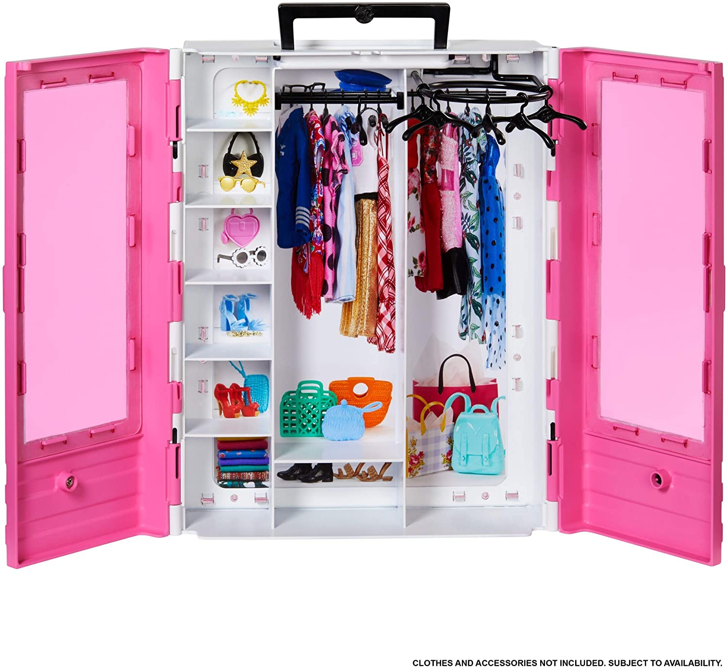 Venta Internacional- Barbie - Fashionista Armario Portable Para Ropa Y Accesorios De Muñecas (mattel Gbk11)