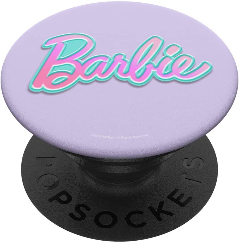 Foto 2 pulgar | Venta Internacional- Barbie Logo En Relieve Popsockets Popgrip Intercambiable