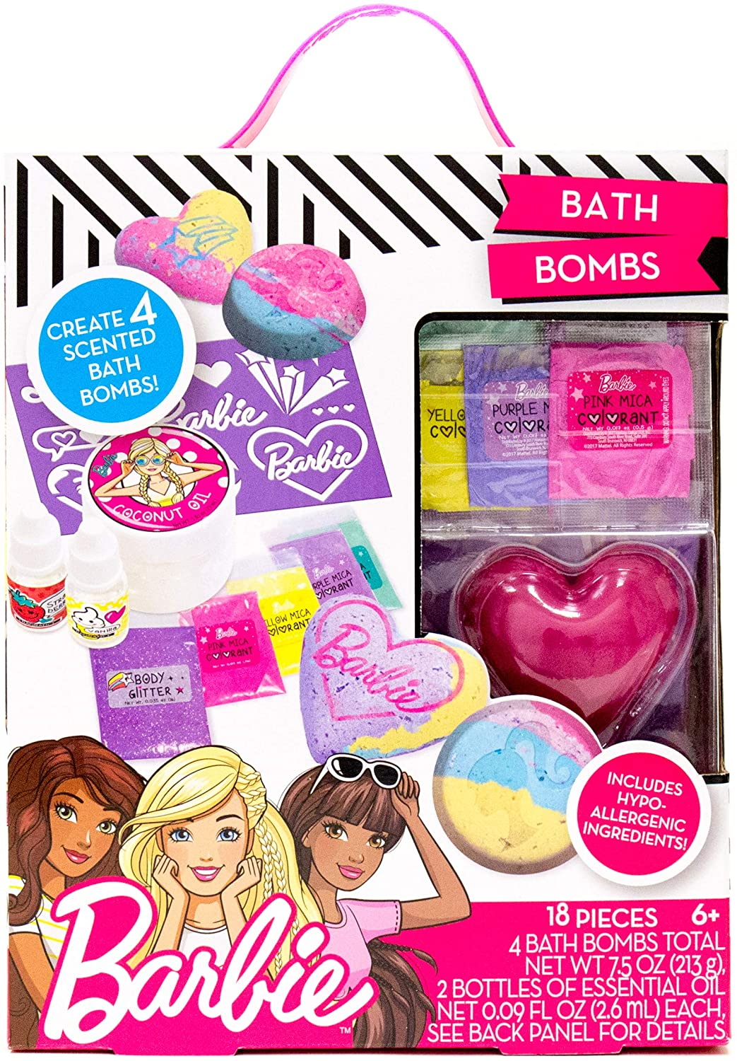 Foto 2 pulgar | Venta Internacional- Barbie Make Your Own Bath Bomb Kit, Cuatro Bombas De Baño Personalizadas Coloridas Y Con Olor Dulc