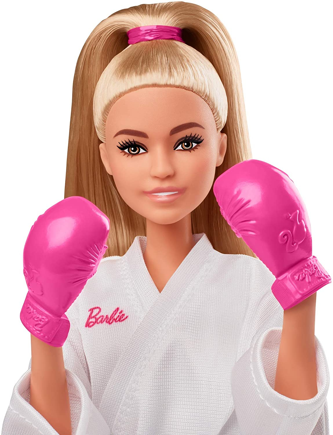 Foto 4 pulgar | Venta Internacional- Muñeca Barbie Juegos Olímpicos Tokio 2020, Karate Uniforme, Chaqueta, Medalla, Casco, Guant