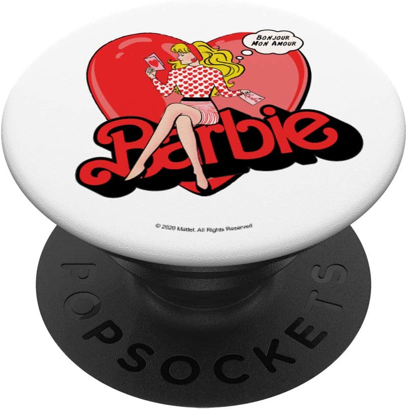 Venta Internacional- Barbie San Valentín Bonjour Mon Amour Popsockets Popgrip Intercambiable