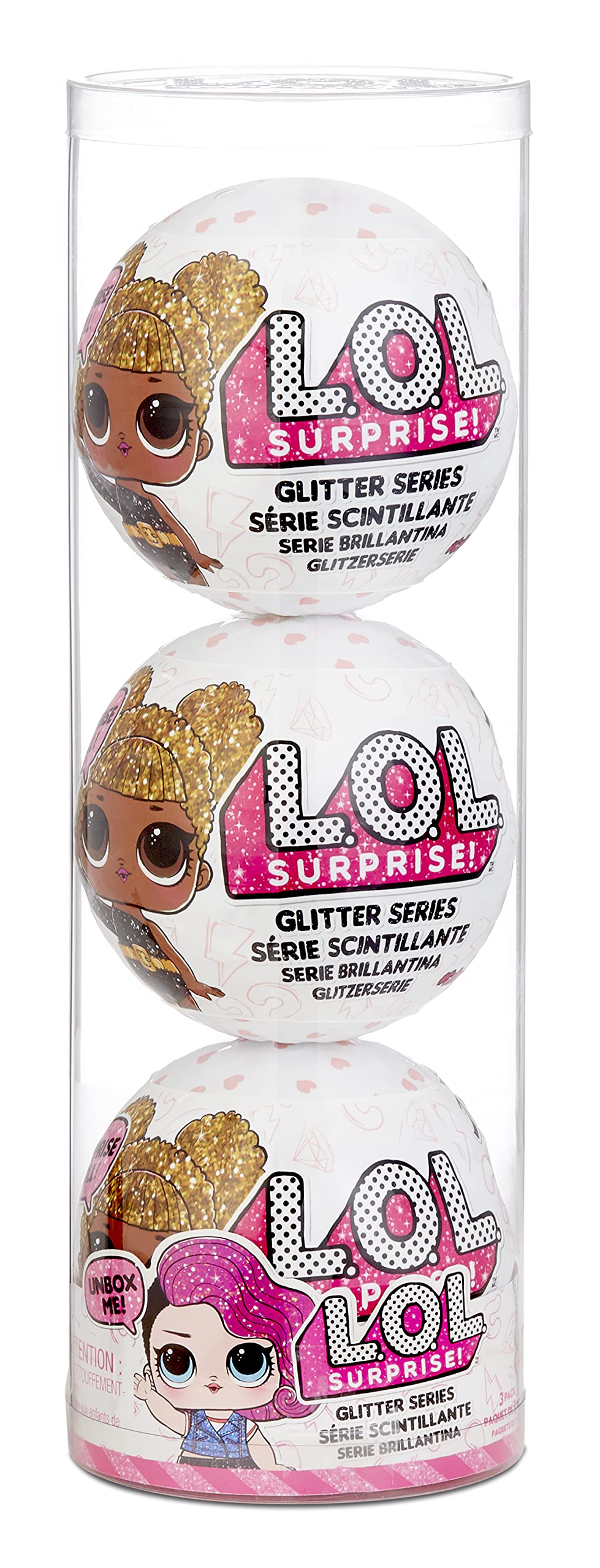 Venta Internacional- Lol Surprise Glitter Series Style 3 Muñecas - Paquete De 3 Unidades, Cada Una Con 7 Sorpresas