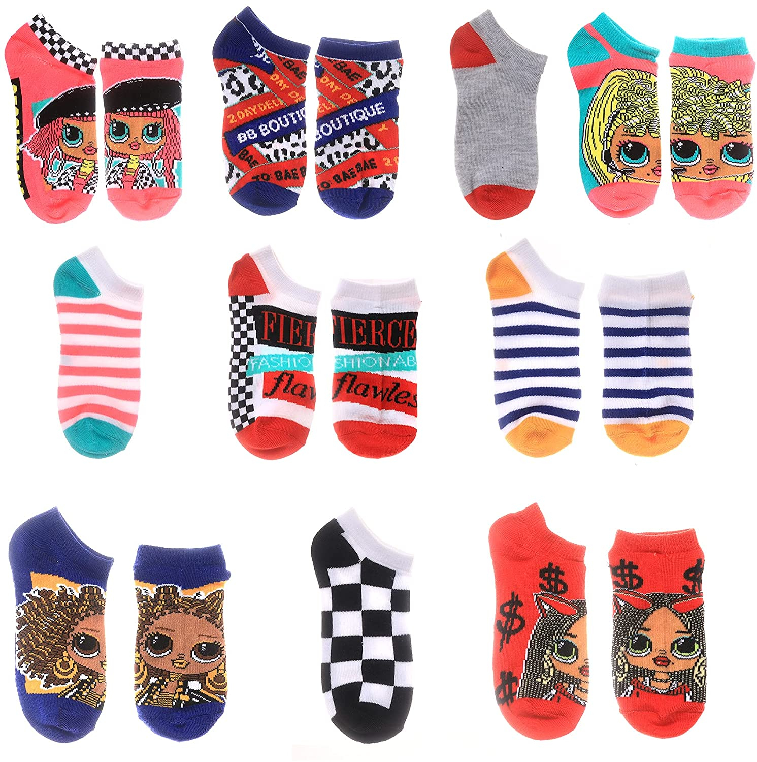 Foto 2 pulgar | Venta Internacional - L.o.l. Surprise! Girls Omg Dolls No Show Socks