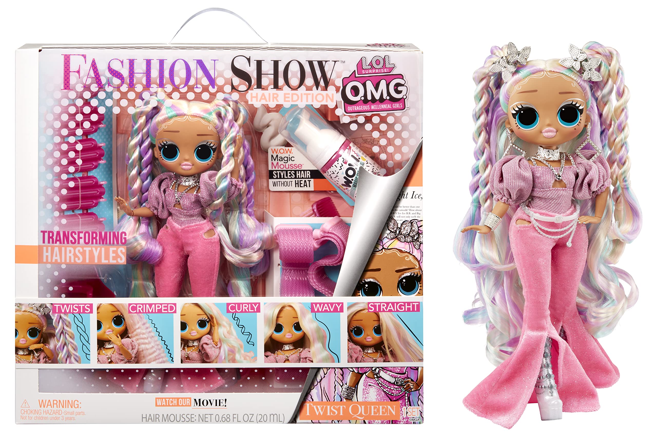 Foto 2 pulgar | Venta Internacional - Lol Sorpresa Omg Fashion Show Edition Twist Queen Fashion Doll Con Magic Mousse, Y Accesorios