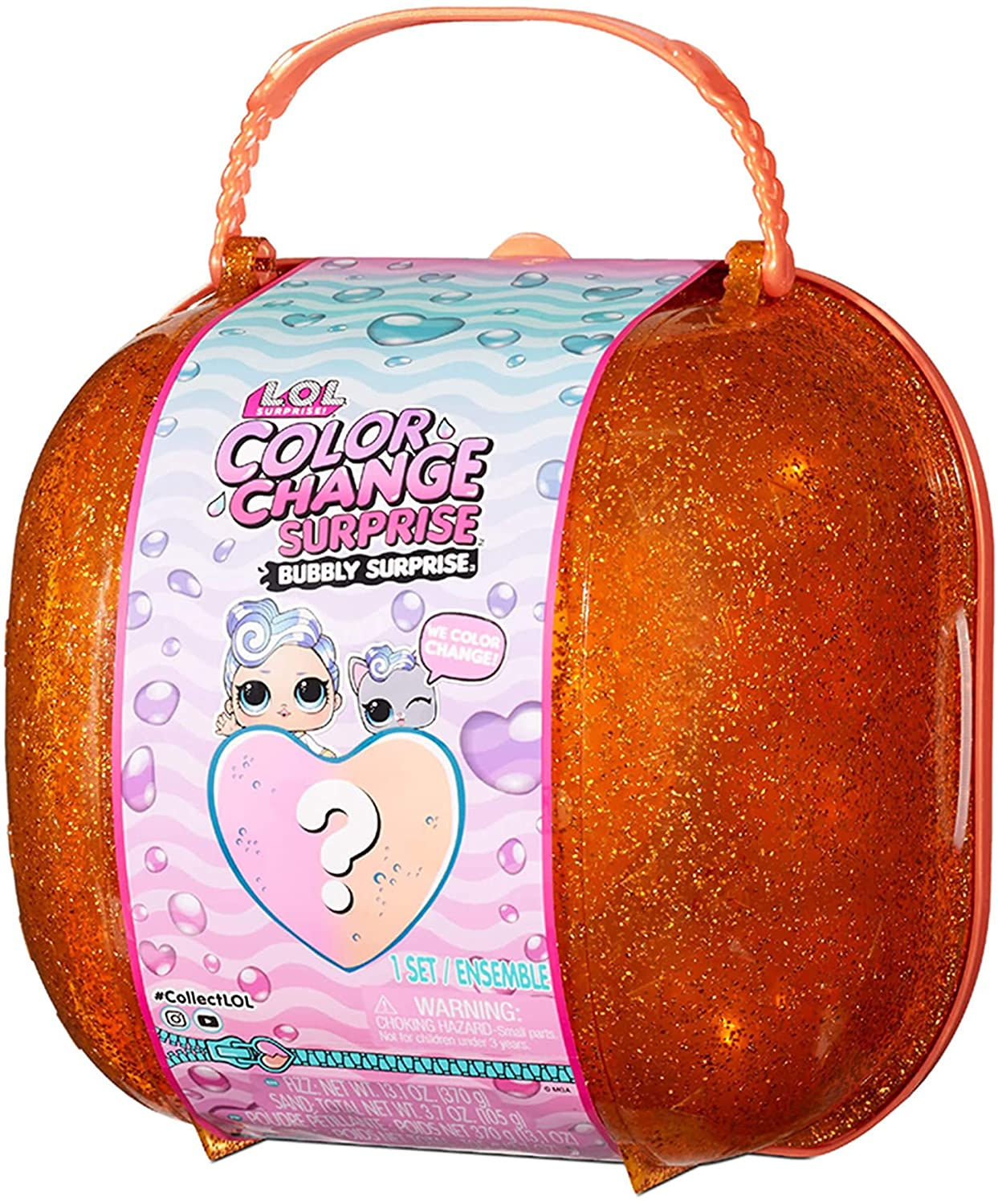 Venta Internacional - Lol Sorpresa Cambio De Color De Color Naranja Burbujeante Con Una Muñeca Exclusiva Y Amp, Mascota