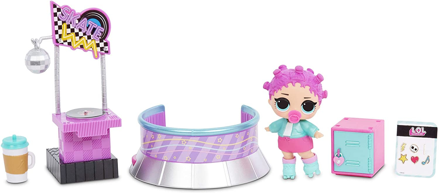 Venta Internacional - Lol Surprise - Pista De Ruedas Para Muebles Con Muñeca Patinadora Y Más De 10 Sorpresas