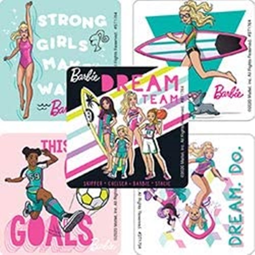 Foto 2 pulgar | Venta Internacional- Barbie Pegatinas Deportivas – Premios Y Regalos – 100 Por Paquete