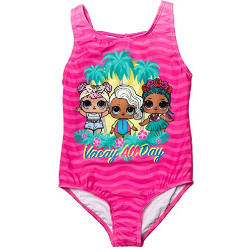 Venta Internacional -lol Sorpresa Surfista Babe Coconut Q.t. Dawn Niñas Pequeñas Traje De Baño De Una Pieza Rosa 7-8