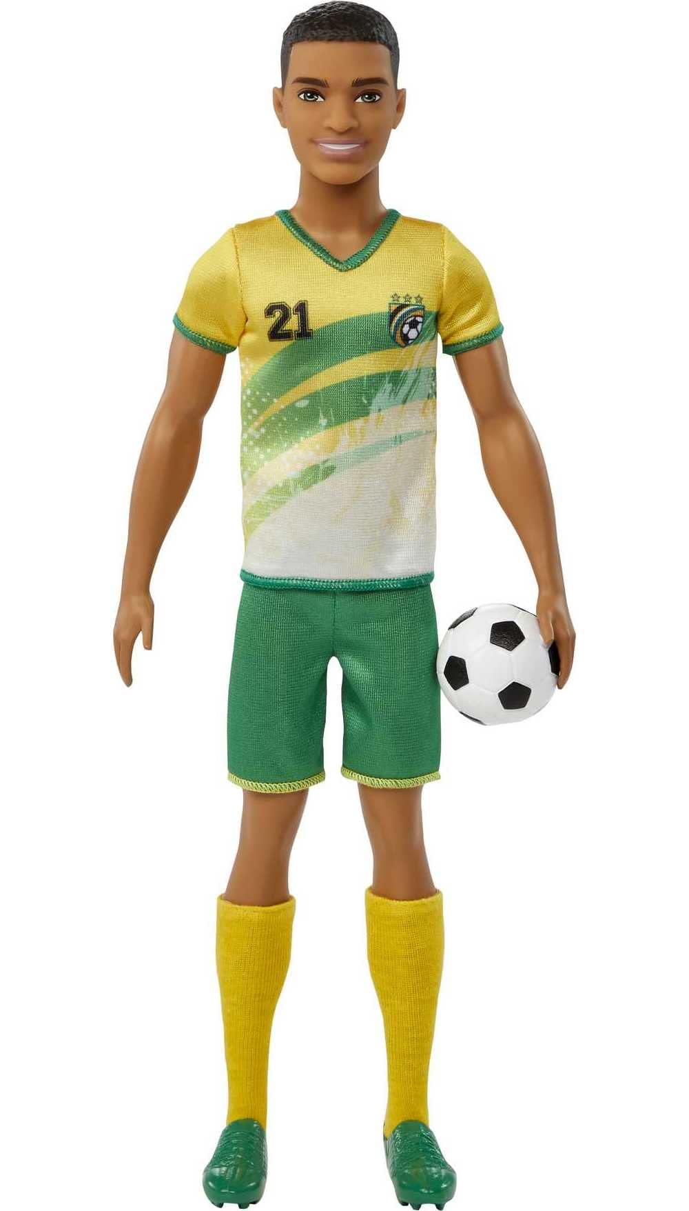 Venta Internacional- Muñeca De Fútbol Ken, Cabello Corto, Uniforme De Colorido