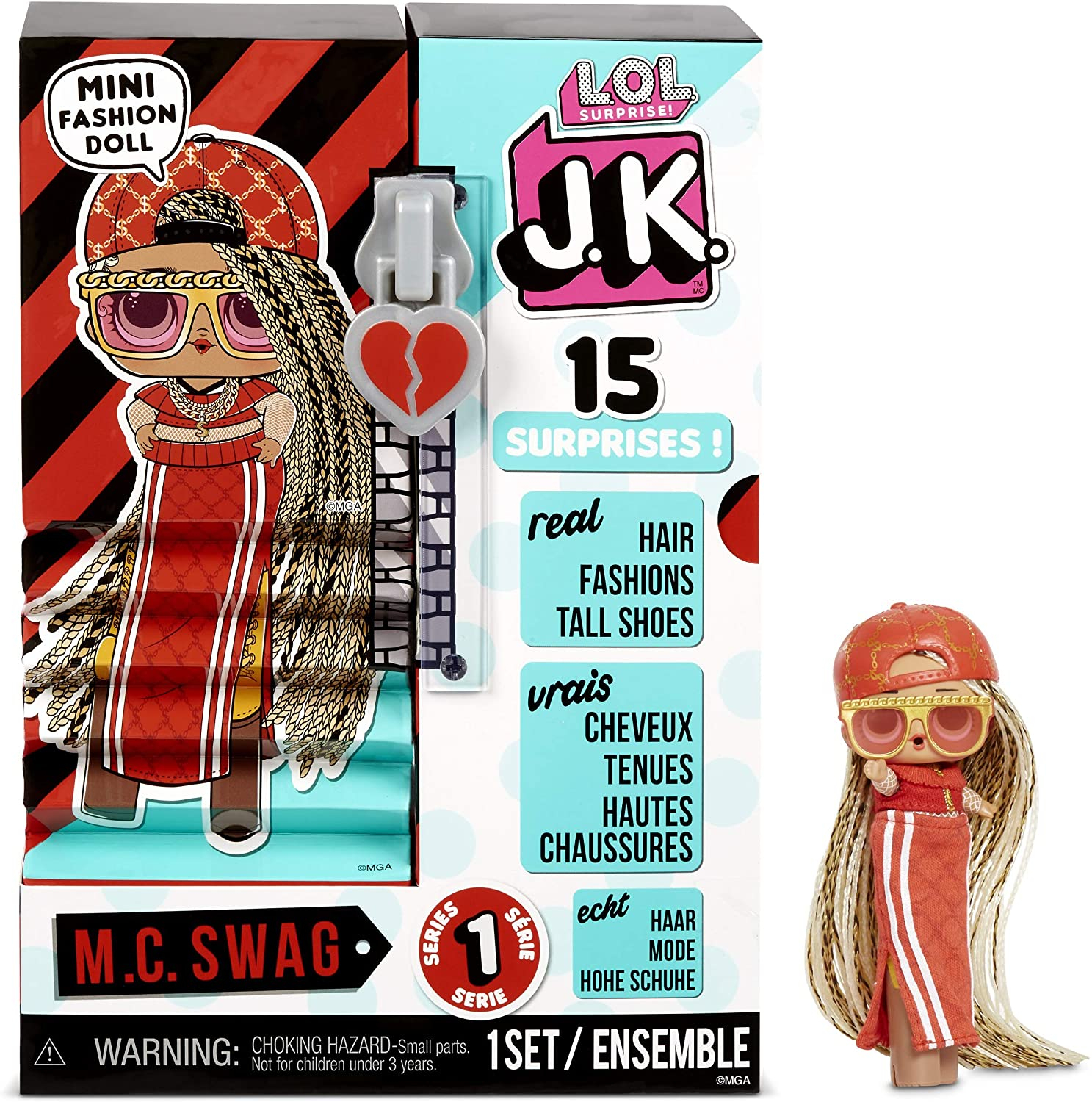 Foto 2 pulgar | Venta Internacional -lol Sorpresa Jk M.c. Swag Mini Fashion Doll Con 15 Sorpresas