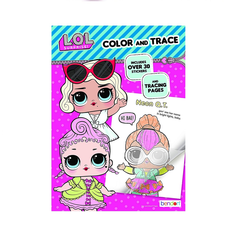 Foto 2 pulgar | Venta Internacional - L.o.l. Surprise! Color &amp, Trace Activity Book Bendon 42756,multicolor