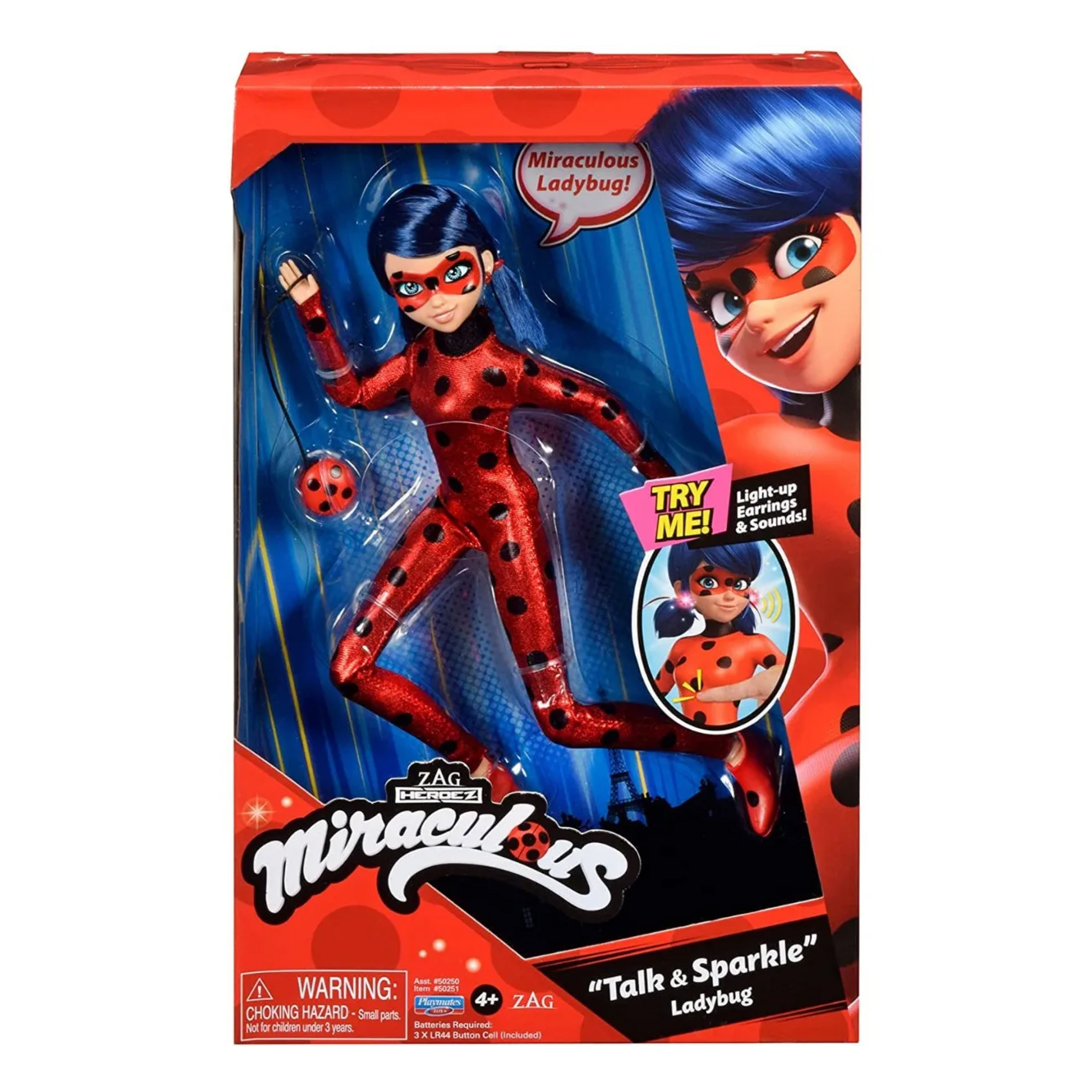 Muñeca Miraculous Lady Bug Bandai- Habla Y Brilla