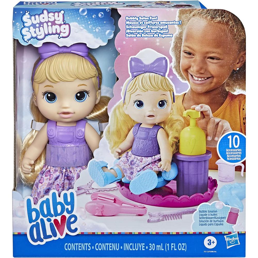 Foto 5 | Muñeca Baby Alive Estilista Muñeca Sudsy