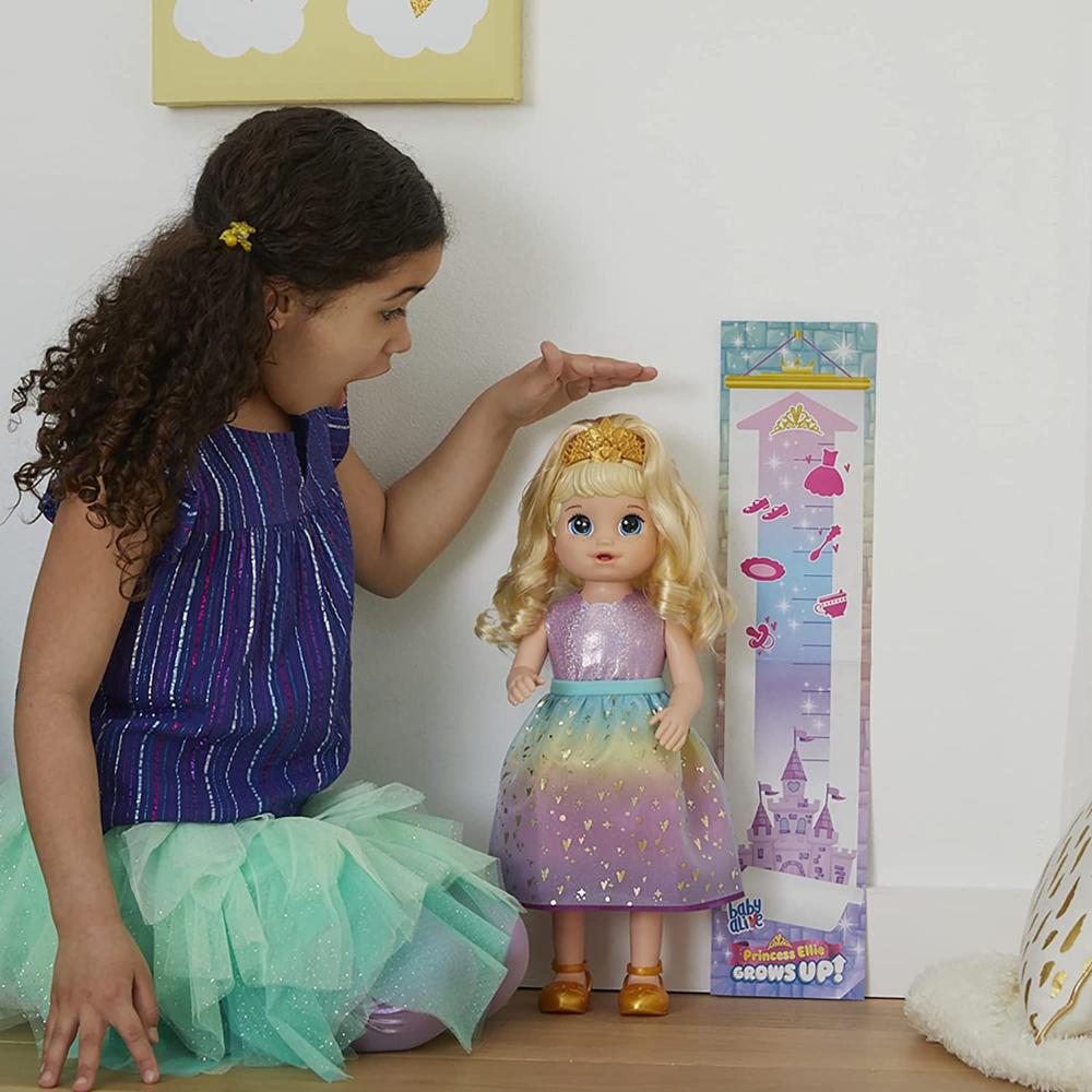 Foto 6 pulgar | Muñeca Baby Alive Crece Princesa Ellie 9 Accesorios