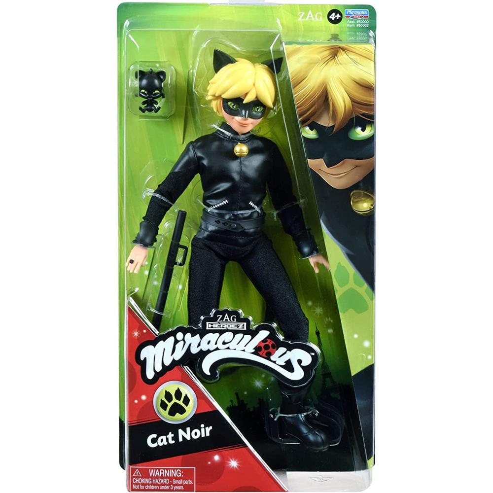 Foto 5 pulgar | Muñeca Bandai Miraculous Cat Noir