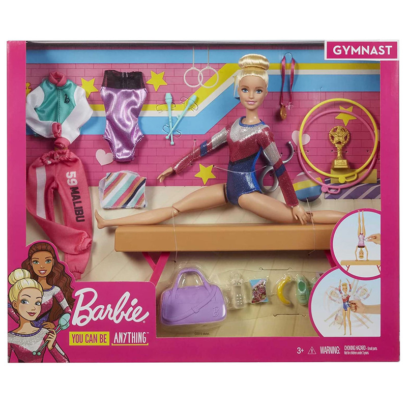 Foto 4 | Muñeca Barbie Set De Gimnasta