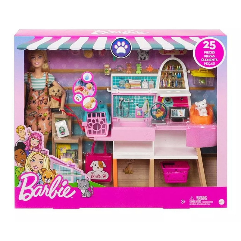 Foto 4 pulgar | Muñeca Barbie Tienda Para Mascotas