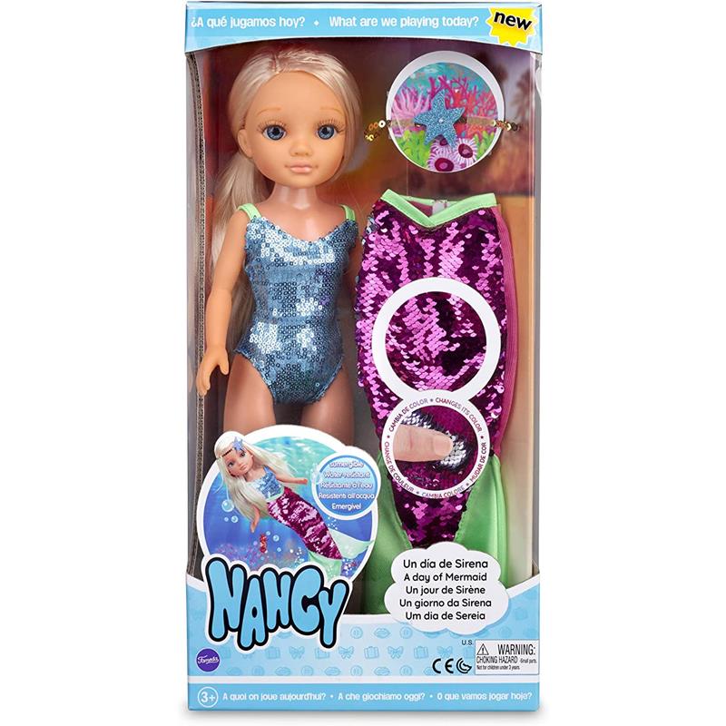Foto 5 pulgar | Famosa Muñeca Nancy Un Día De Sirena Falda De Cola Reversible